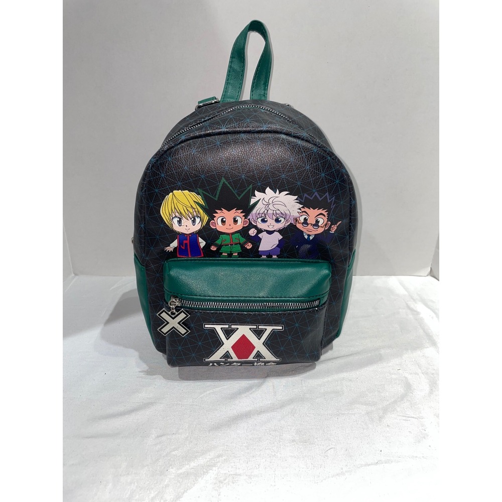 Hunter x Hunter Chibi Characters Mini Backpack Green Black Anime Bag